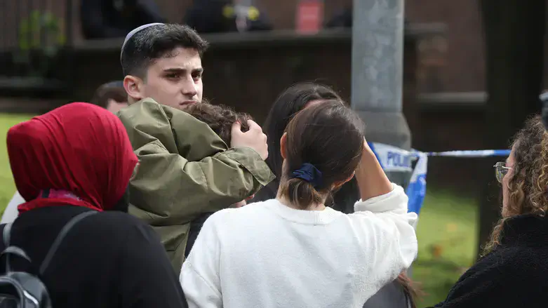 Worshippers after the Manchester murders