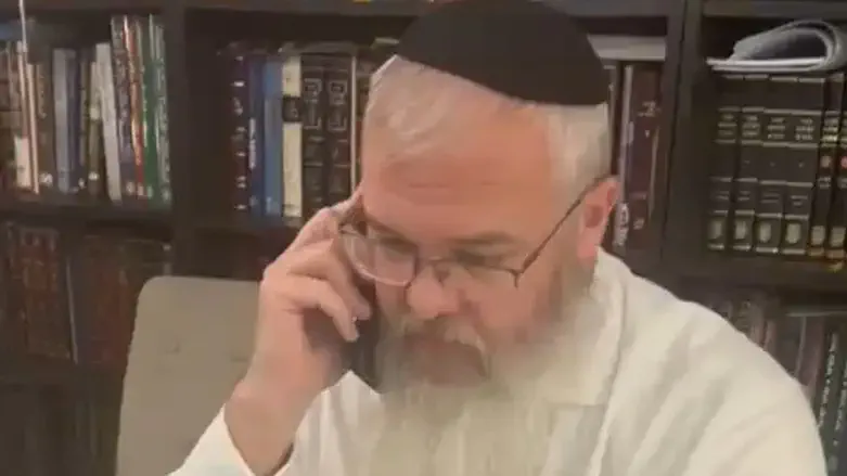 הרב ווקר בשיחה עם הנשיא