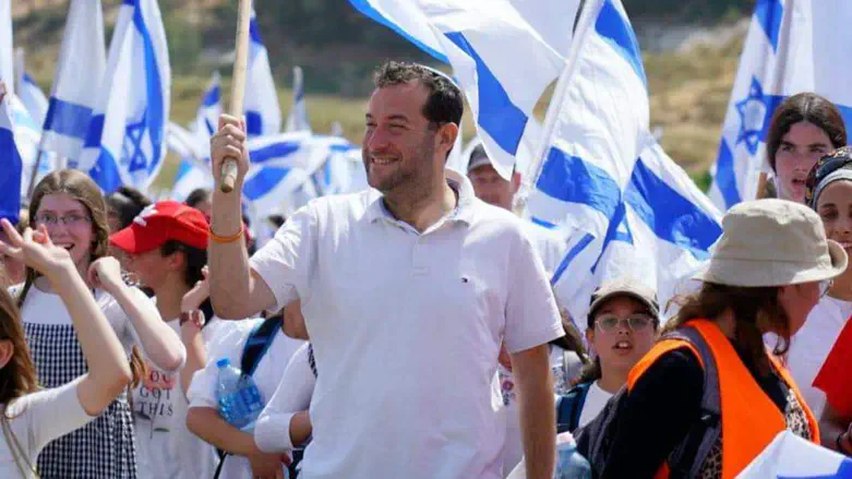 יוסי דגן בצעדת השומרון