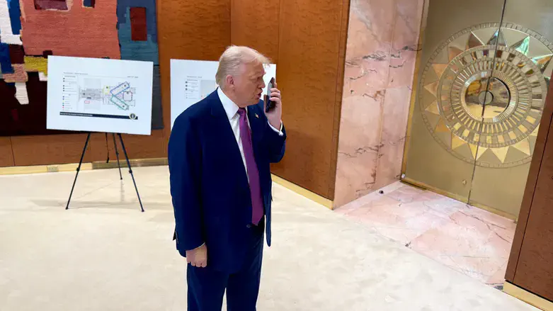 President Trump speaks to Edan Alexander