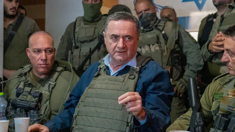 השר ישראל כ"ץ בעזה