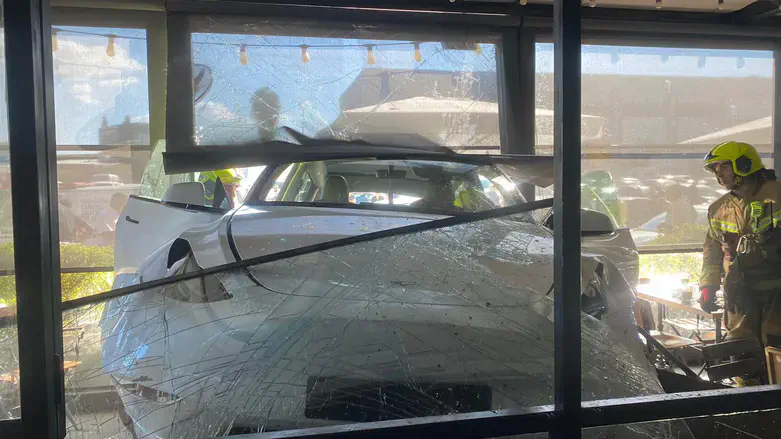 На месте ДТП в Кфар-Сабе