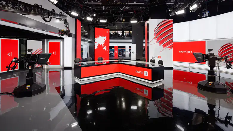 אולפן כאן חדשות עם המיתוג החדש