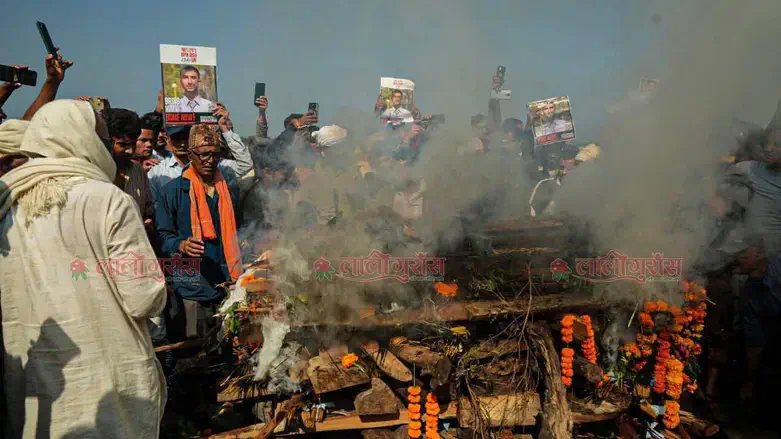Bipin Joshi's funeral