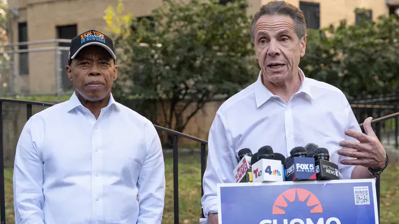 Eric Adams and Andrew Cuomo