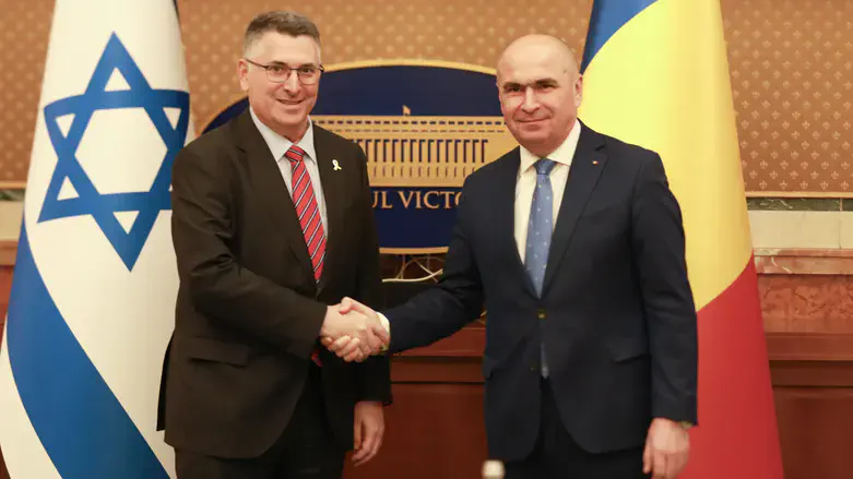 Гидеон Саар с премьер-министром Румынии