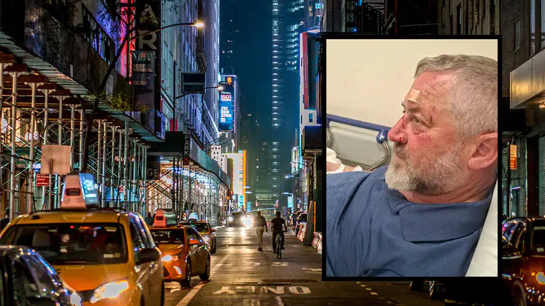 Rami Glickstein after the attack / Manhattan streets