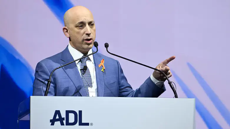 ADL CEO Jonathan Greenblatt speaks onstage at ADL's Never Is Now conference, March 2025.