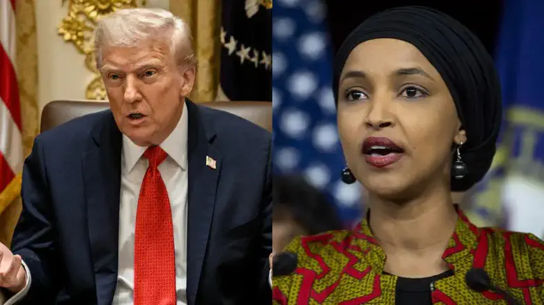 Donald Trump and Ilhan Omar
