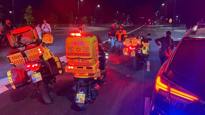 זירת התאונה הקטלנית בראשון לציון