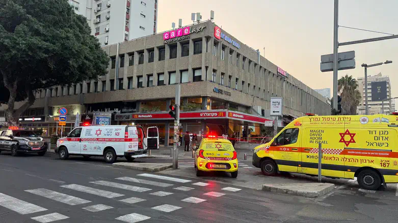 זירת הדקירה בתל אביב