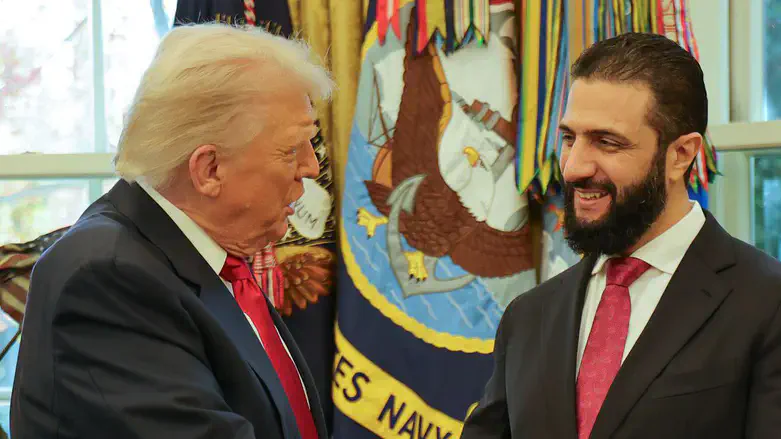 טראמפ עם אחמד א-שרע