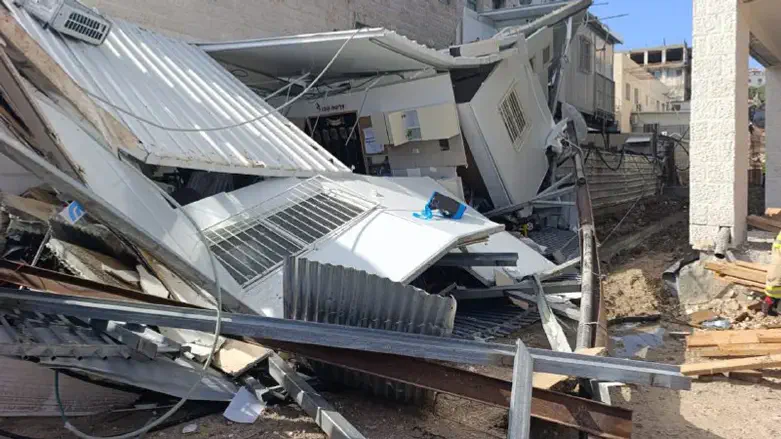 The building that collapsed in Beit Shemesh