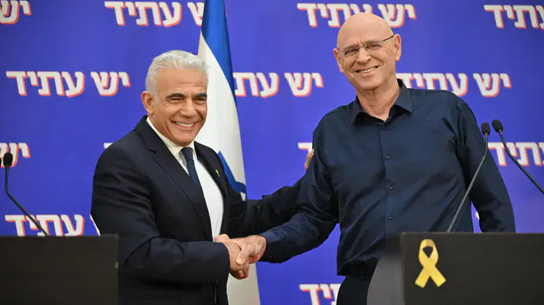 Yair Lapid and Noam Tibon