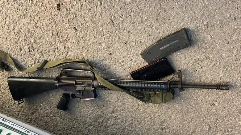 Weapons used by the terrorist in Shechem