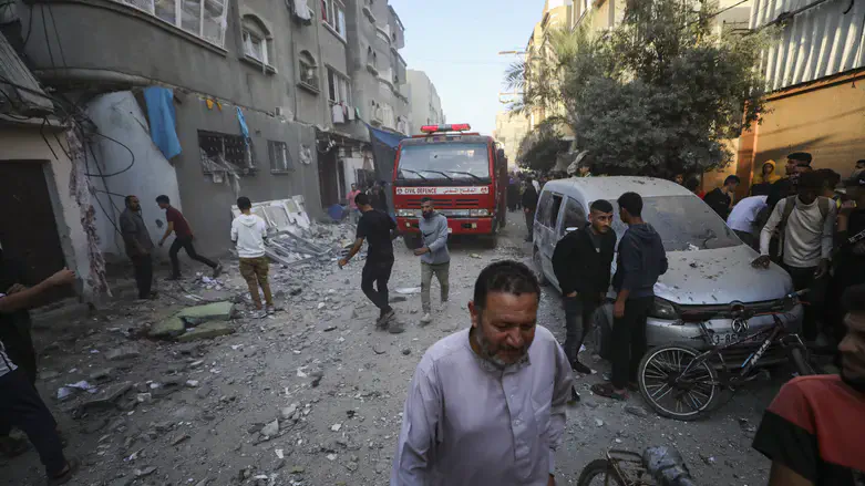 זירת תקיפה בעזה