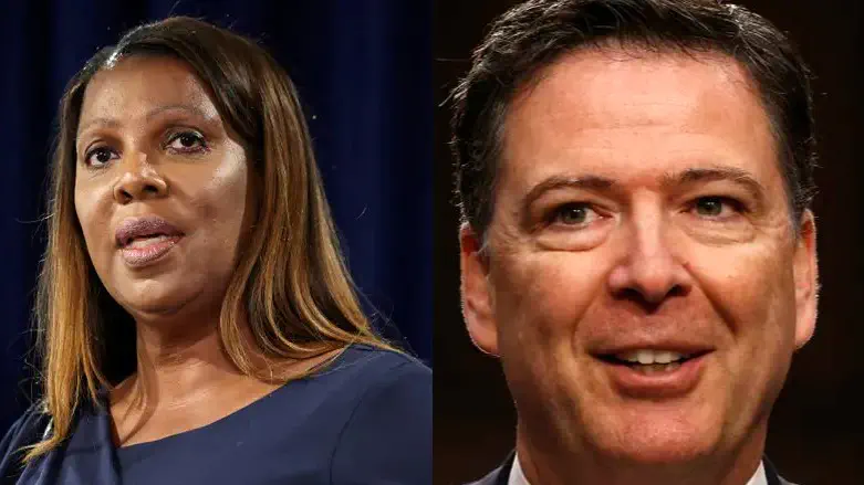 Letitia James and James Comey