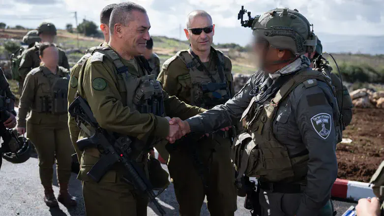 IDF Chief of Staff Eyal Zamir in northern Samaria