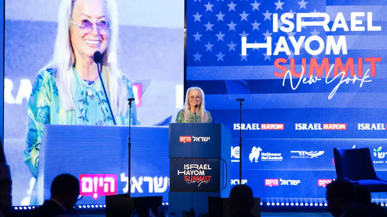 Miriam Adelson at Israel Hayom summit