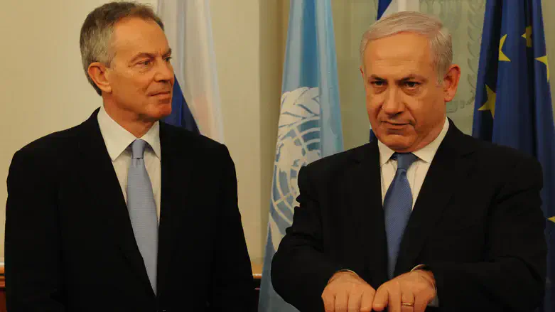 נתניהו ובלייר. ארכיון