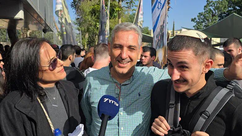 Proud parents at the induction center
