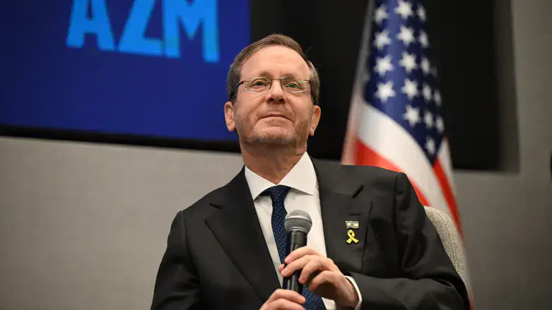 President Isaac Herzog at the AZM