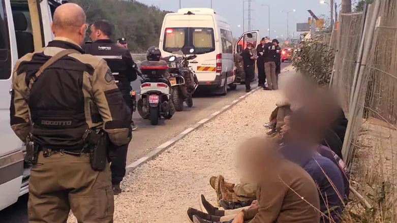 Задержанные нелегальные мигранты