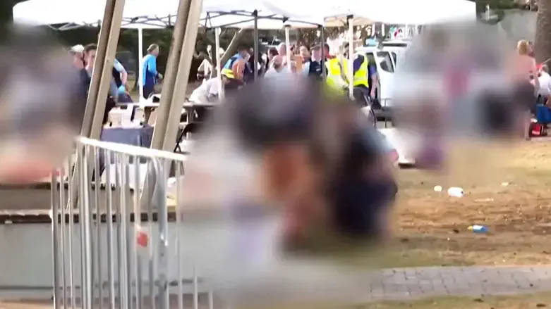 scene of the shooting in Sydney