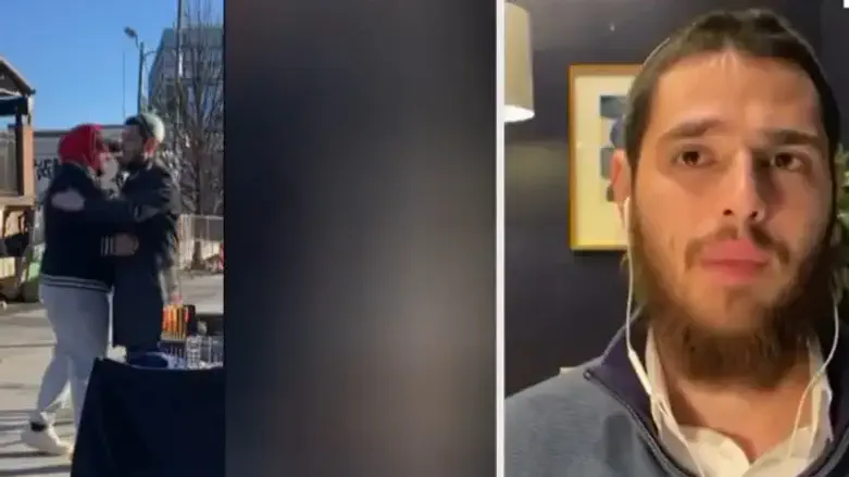 Объятия раввина Леви Лапидота с мусульманином Фаруком