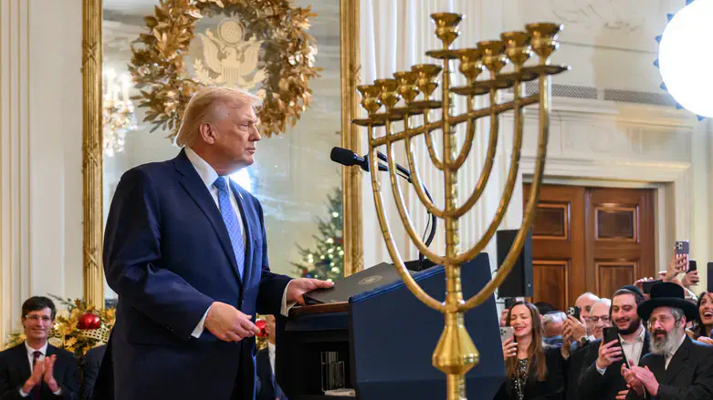 Trump at the Hanukkah event