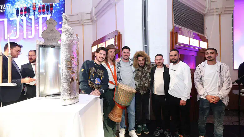 Novaassacre survivors at the Hanukkah party