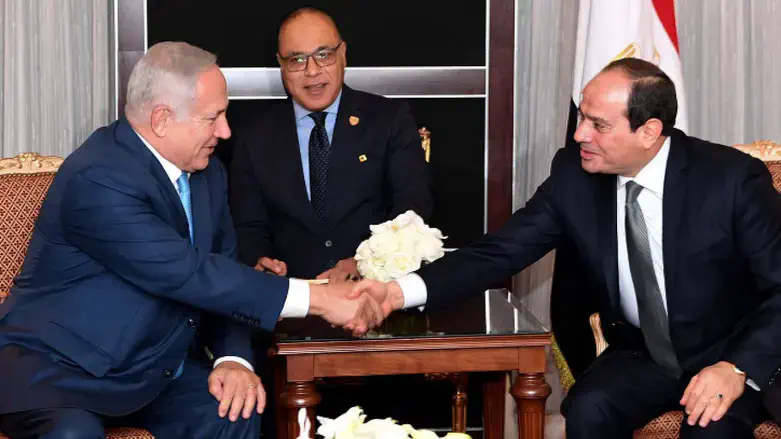 Netanyahu and el-Sisi in NY