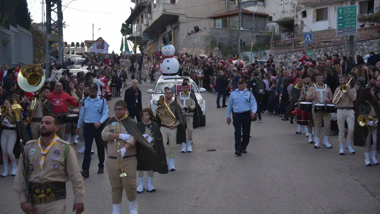Christmas parade in Nazareth