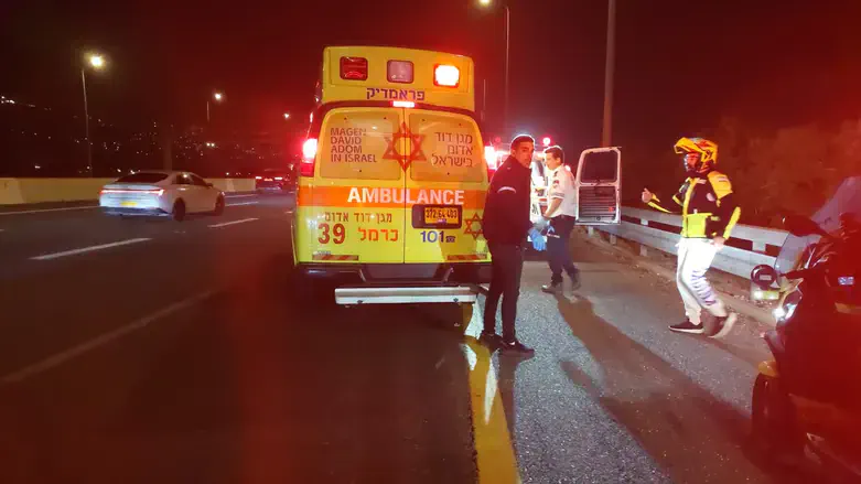 Scene of the shooting near the Yagur Interchange