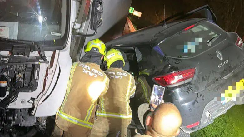 זירת התאונה סמוך לניר יפה