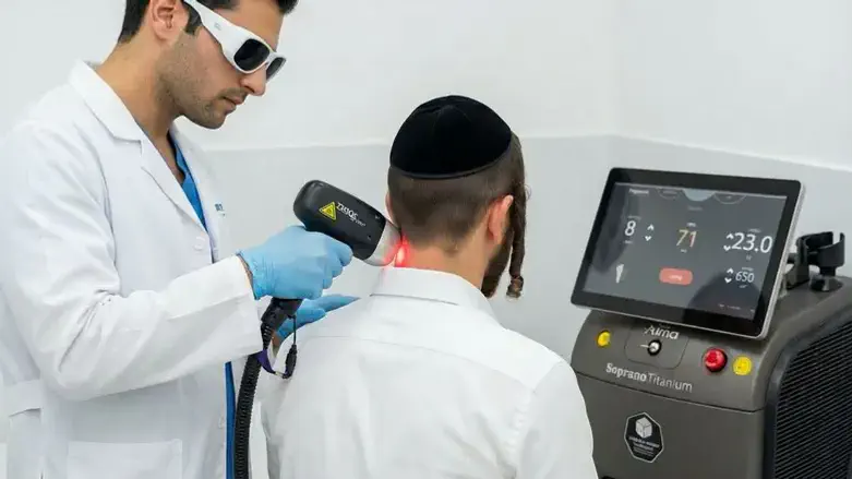הסרת שיער בלייזר לגברים