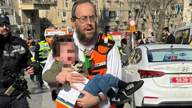 זירת האסון בשכונת רוממה בירושלים