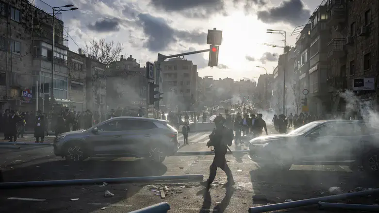 Демонстрация харедим в Иерусалиме