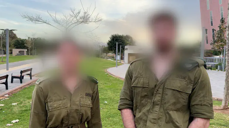 Lieutenant H. and Sergeant Major M.