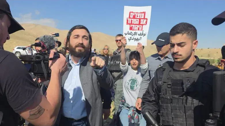 Succot at a left-wing protest