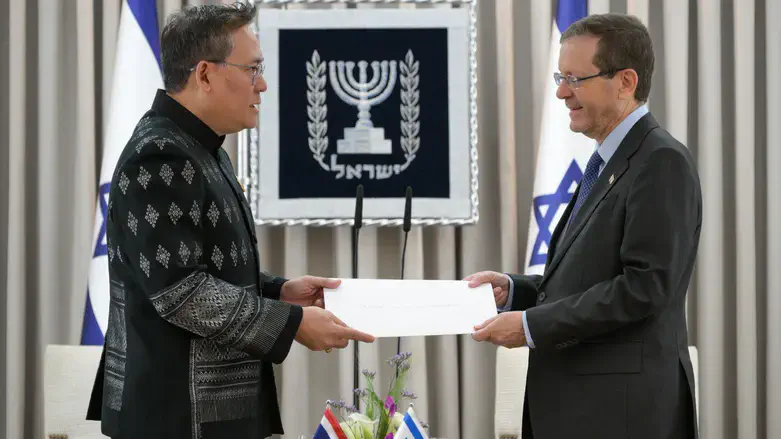 Pres Herzog receives ambassador's credentials