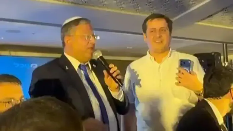 בן גביר במהלך הכנס