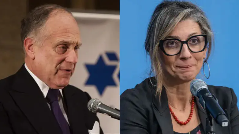 Ronald Lauder and Francesca Albanese