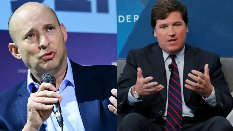 Naftali Bennett and Tucker Carlson