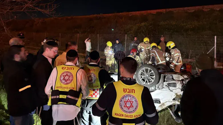Scene of accident near Tayibe