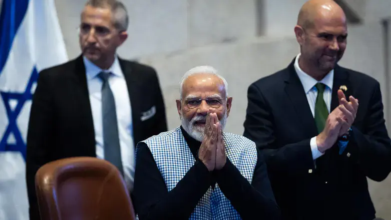 ראש ממשלת הודו במליאת הכנסת