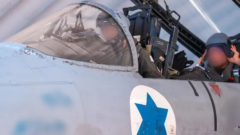 Fighter jet takes off