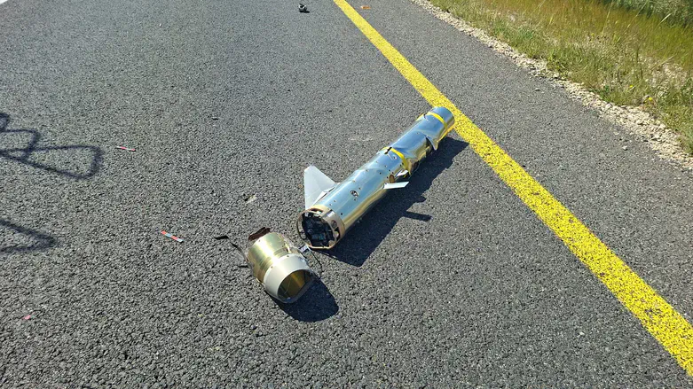 ראש הנפץ של המיירט שאותר בבנימין