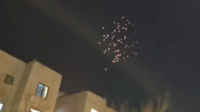 Rocket fire over Jerusalem