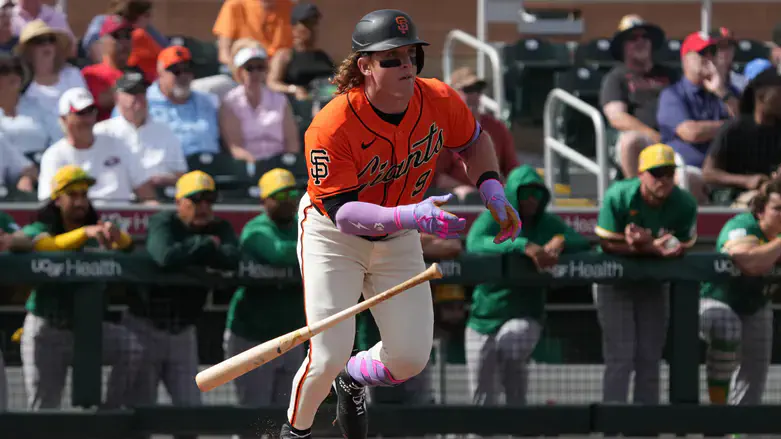 Team Israel's Harrison Bader with the San Francisco Giants